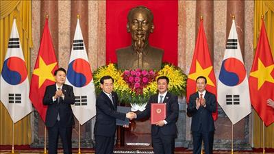 Việt Nam và Hàn Quốc tiếp tục phát triển quan hệ thương mại, công nghiệp, năng lượng