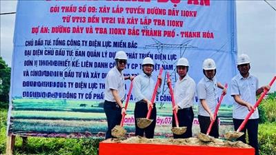 Triển khai thi công dự án đường dây và trạm biến áp 110kV tại Thanh Hóa