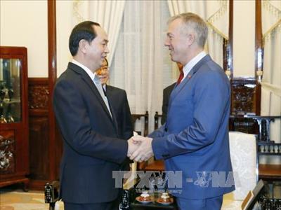 Chủ tịch nước Trần Đại Quang tiếp ngài Đại sứ Hoa Kỳ tại Việt Nam