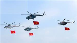 Tổ chức pháo lễ, không quân bay chào mừng 70 năm Chiến thắng Điện Biên Phủ