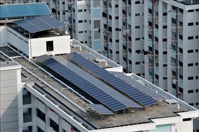 Singapore: Phấn đấu đạt mục tiêu 50% diện tích mái nhà sẽ lắp đặt pin mặt trời