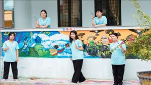 Học sinh tại Phú Thọ tham gia hoạt động hưởng ứng Tuần lễ quốc gia về phòng chống thiên tai 2024