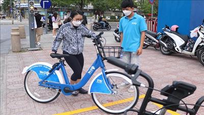 Hà Nội thí điểm dịch vụ xe đạp công cộng tại 5 quận trung tâm