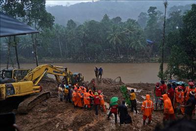 Ấn Độ: Hơn 20 người chết sau lũ lụt ở khu vực miền Nam 