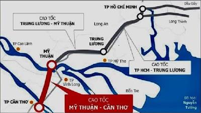 Dự án cao tốc Mỹ Thuận – Cần Thơ hoàn thành công tác giải phóng mặt bằng
