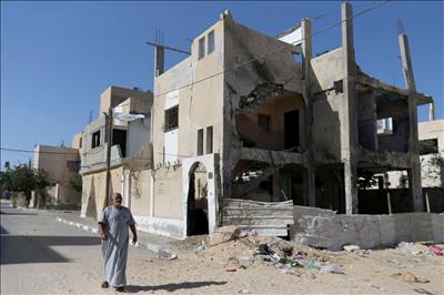 Gaza bắt đầu xây dựng lại những ngôi nhà bị phá hủy