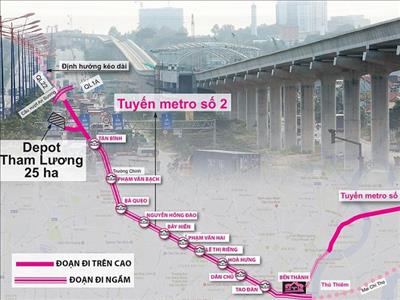 TPHCM sẽ khởi công tuyến metro số 2 giữa năm 2022