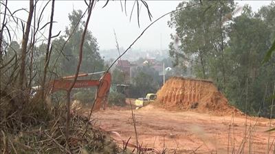Tam Dương, Vĩnh Phúc: Nhức nhối nạn khai thác tài nguyên khoáng sản trái phép