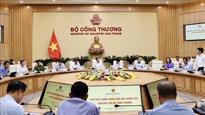 Phó Thủ tướng Chính phủ Bùi Thanh Sơn làm việc với Bộ Công Thương