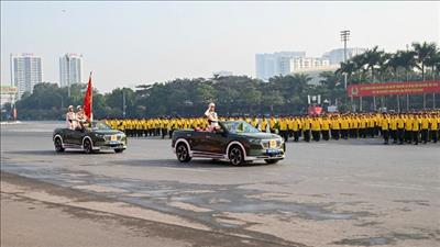 5 nghìn cán bộ, chiến sĩ Công an nhân dân tham gia xuất quân và diễn tập bảo vệ Đại hội đại biểu toàn quốc lần thứ XIV của Đảng