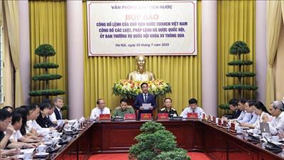 Công bố Lệnh của Chủ tịch nước về 15 luật, 1 pháp lệnh vừa được thông qua