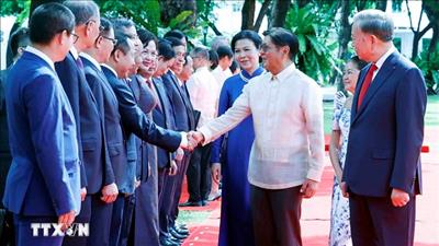Lễ đón Tổng Bí thư, Chủ tịch nước Tô Lâm thăm cấp Nhà nước Philippines