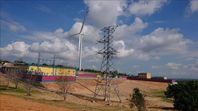 Đóng điện trạm biến áp 110 kV Nhà máy điện gió Đại Phong