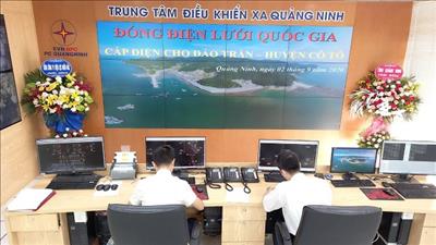 Điện lưới tới đảo tiền tiêu xa nhất của tỉnh Quảng Ninh  