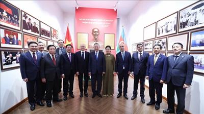 Tổng Bí thư Tô Lâm dự lễ khánh thành Phòng Lưu niệm Chủ tịch Hồ Chí Minh với ngành dầu khí Việt Nam - Azerbaijan