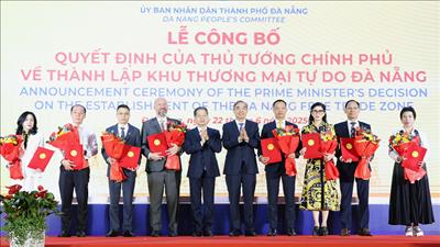 Công bố Quyết định thành lập Khu thương mại tự do thành phố Đà Nẵng