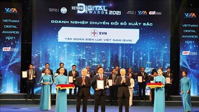 EVN là Doanh nghiệp chuyển đổi số xuất sắc năm 2021