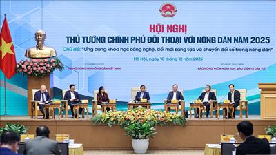 Thủ tướng đối thoại với nông dân về khoa học công nghệ, chuyển đổi số