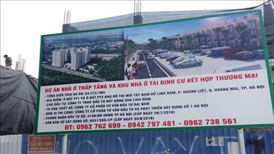 Hoàng Mai: Công ty BĐS Linh Đàm bị cưỡng chế do vi phạm trật tự xây dựng