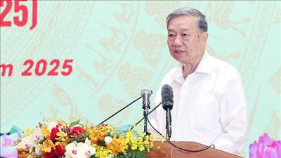 Tổng Bí thư dự gặp mặt đại biểu Bộ Quốc phòng, Bộ Công an và Bộ Ngoại giao