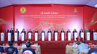 Khởi công dự án Nhà máy nhiệt điện LNG Hải Phòng