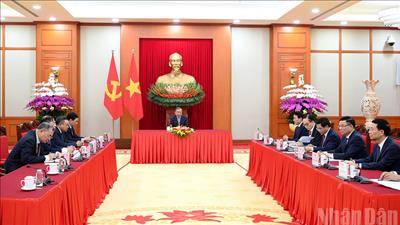 Tổng Bí thư Tô Lâm điện đàm với Tổng thống Hàn Quốc Lee Jae Myung