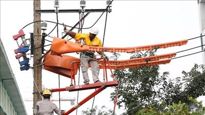 EVNHCMC thi công sửa chữa đường dây mang điện bằng phương pháp mới