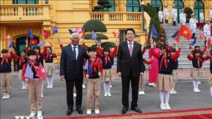 Chủ tịch nước Lương Cường chủ trì lễ đón chính thức Chủ tịch Hội đồng châu Âu