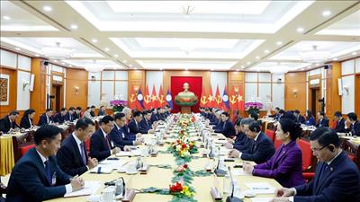 Tổng Bí thư Tô Lâm hội đàm với Tổng Bí thư, Chủ tịch nước Lào Thongloun Sisoulith