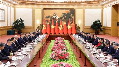 Tổng Bí thư, Chủ tịch nước Tô Lâm hội đàm với Tổng Bí thư, Chủ tịch nước Trung Quốc Tập Cận Bình