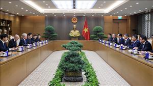 Thủ tướng Lê Minh Hưng làm việc với Chủ tịch Cơ quan Hợp tác quốc tế Nhật Bản