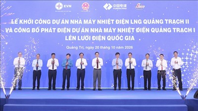 Khởi công dự án Nhà máy nhiệt điện LNG Quảng Trạch II