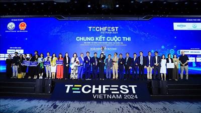 Trao giải cuộc thi Tìm kiếm tài năng khởi nghiệp sáng tạo quốc gia Techfest Việt Nam 2024