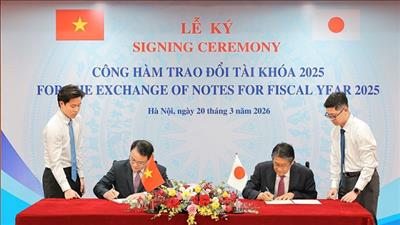 Việt Nam - Nhật Bản ký ba công hàm vay vốn ODA cho chuyển đổi xanh