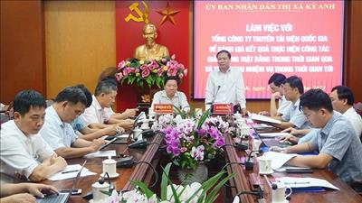 EVNNPT làm việc về công tác GPMB các dự án truyền tải điện tại Hà Tĩnh