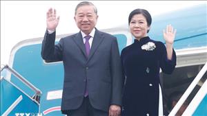 Tổng Bí thư Tô Lâm và Phu nhân lên đường thăm cấp Nhà nước tới Lào