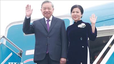 Tổng Bí thư Tô Lâm và Phu nhân lên đường thăm cấp Nhà nước tới Lào
