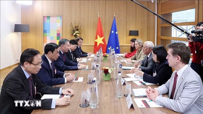 Thông cáo báo chí chung về chuyến thăm chính thức Liên minh châu Âu của Tổng Bí thư, Chủ tịch nước Tô Lâm