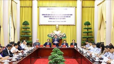 Công bố Lệnh của Chủ tịch nước về 9 Luật vừa được Quốc hội thông qua