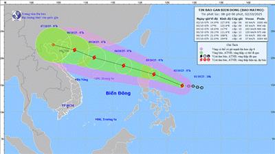 Áp thấp nhiệt đới đã mạnh lên thành bão, đang hướng vào Biển Đông