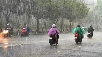 Bắc Bộ mưa dông vài nơi, Trung Bộ và Nam Bộ trời nắng, có nơi nắng nóng