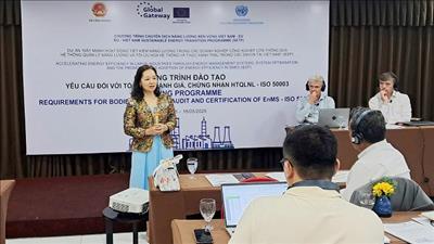 Nâng cao năng lực cho các tổ chức đánh giá, chứng nhận hệ thống quản lý năng lượng