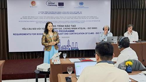 Nâng cao năng lực cho các tổ chức đánh giá, chứng nhận hệ thống quản lý năng lượng