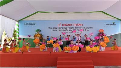 Vietcombank xây dựng trường học trên quê hương Chủ tịch Hồ Chí Minh