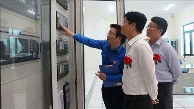Gắn biển công trình TBA kỹ thuật số 110kV khu công nghiệp Nghi Sơn 1