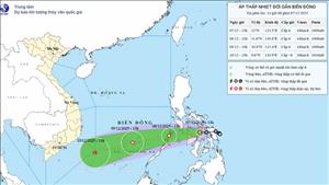 Áp thấp nhiệt đới sắp đi vào Biển Đông
