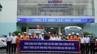 Tổng công ty Điện lực miền Bắc khắc phục lưới điện sau bão số 5
