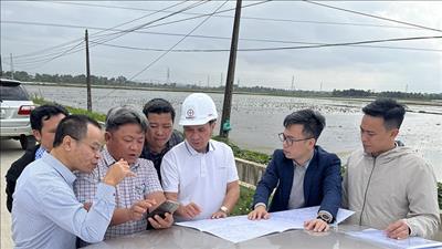 Lãnh đạo EVNNPT kiểm tra tuyến đường dây 500kV mạch 3 đoạn Quỳnh Lưu - Thanh Hóa