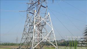 “Thi công xuyên Tết” trên các công trình truyền tải điện quốc gia