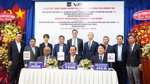 ADB cung cấp khoản vay trị giá 6 triệu USD để mở rộng nhà máy xử lý nước Bàu Bàng